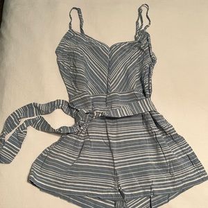 BB Dakota Striped Romper